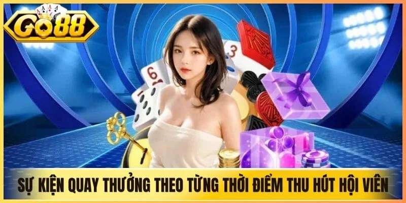 Sự kiện quay thưởng theo từng thời điểm thu hút đông đảo hội viên